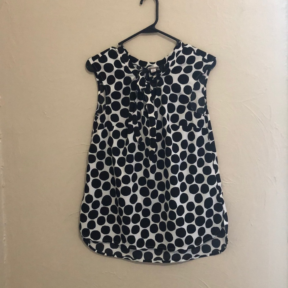 Merona tie front sleeveless blouse